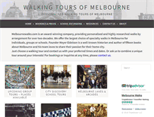 Tablet Screenshot of melbournewalks.com.au